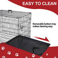Cage pour chien pliable en fer massif, grande, robuste, durable, en fil métallique, de luxe, populaire – Offre Spéciale