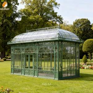 MILY Orangerie Vitrée Victorienne <span class=keywords><strong>en</strong></span> Fer Forgé sur Mesure, MOQ 1 Pièce, Direct Fabricant - Product Image 2
