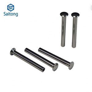 Rivet semi-tubulaire à tête ronde en fer zingué personnalisé Saitong, norme ISO, application équipement, ST-0089, prise en charge 1-2mm - Product Image 1