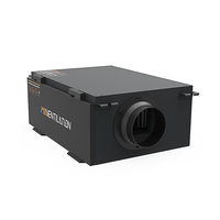 Purificateur d'air haute capacité 2200m ³/h pour la filtration HEPA H13 des hôpitaux avec ionisation bipolaire, encastré au plafond