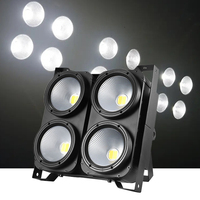 Lumière de scène blanche à 4 yeux 4*100w COB Surface Blinder Light DMX512 avec effet de poursuite stroboscopique pour l'éclairage matriciel de scène