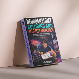 Libro di Esercizi per Colorare e Autotestare la Neuroanatomia_ Guida Visiva allo Studio per Libri di Testo Infermieristici con Rilegatura Perfetta - Product Image 4