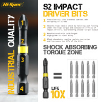 Set Obeng Impact Multi Bit 44 pcs 1/4 Inch Metrik S2 Penyangga Soket Obeng Hex Torx Persegi. Baja Tahan Lama
