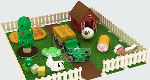 Aire de jeux intérieure commerciale pour tout-petits avec maison de rebond et fosse à balles pour les fêtes et les locations - Product Image 4