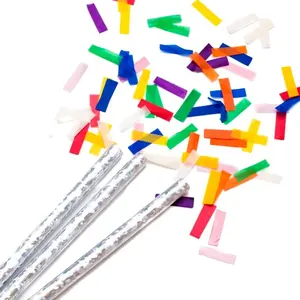 Baguettes confettis en tissu biodégradables, bâtons à bâtons pour habit de mariage, pour concept de scène, de fête et de festival, plusieurs couleurs, offre spéciale