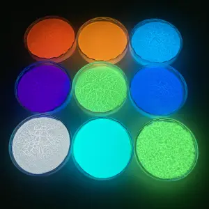 Pigment photoluminescent coloré Pigment de poudre de lueur nocturne Aluminate de strontium lueur dans le Pigment de résine sombre