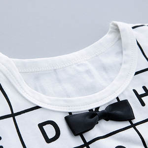 Ensemble de vêtements personnalisés pour nouveau-nés et garçons 100% coton imprimé Fashion Toddler Baby Clothing - Product Image 3