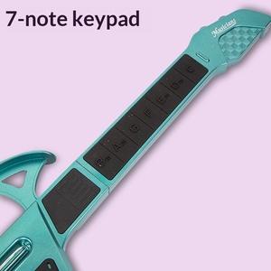 Nueva <span class=keywords><strong>Guitarra</strong></span> Electrónica Plegable sin Cuerdas, Estilo Púa, para Cantar y Tocar <span class=keywords><strong>Acordes</strong></span>, Instrumento Musical de Juguete para Niños y Estudiantes - Product Image 3