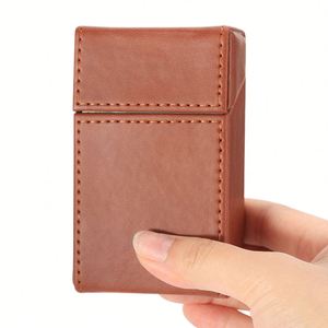 2024 Vente en gros 20 pièces Étui à cigarettes fin en cuir PU avec boucle magnétique, très vendu, étui portable en cuir pour homme, Futeng carré poli - Product Image 2