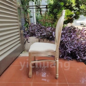 Chaise de banquet de luxe en bois massif à dossier ouvert, style Louis, pour événements, hôtels, mariages, salons - Vente en gros - Product Image 4
