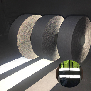 Nhà Máy Giá 3 M May Trên Bạc <span class=keywords><strong>TC</strong></span> Phản Quang Vải Băng 8906 Cinta Reflectiva Textil 5Cm Tầm nhìn Cao Reflectorize Dải - Product Image 6