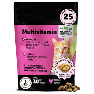 Compléments multivitaminés crémeux à mâcher pour chats avec Taurine, Lysine et Oméga – Vitamines pour chats, santé animale, suppléments pour animaux de compagnie - Product Image 1