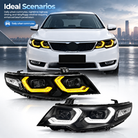 Kit de phares de remplacement, feux de jour à double couleur, lampe projecteur LED pour Kia Forte 2009-2013