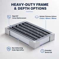 Lapisan Filter Karbon Aktif Lipat Daya Serap Tinggi AC-1200 untuk Penggantian Filter Karbon Knalpot Dapur