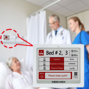 Electronic Ink Patient Hospital <b>Bed</b>, Display Vital Info & Qr Code Securely Medical <b>Easy</b> Remote Content Management Via Cloud - Product Image 1