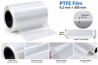 Rouleau de film PTFE vierge de 0,2 mm x 300 mm, résistant aux hautes températures et aux produits chimiques, pour isolation électrique et moulage