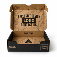 Boîte d'expédition en carton ondulé écologique personnalisée pour l'emballage de bougies, boîte cadeau de luxe en kraft, matériaux recyclés, design pliable