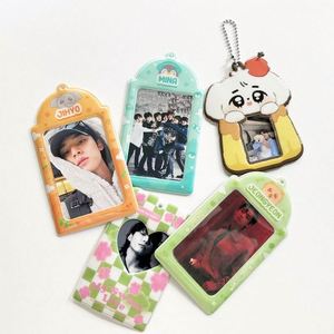 Hot Sale Kpop <b>Personalized</b> Custom Design PVC Plastic Acrylic Photo Card Holder Blank Card with <b>Keychain</b> Album Photo Card Holder - Product Image 6