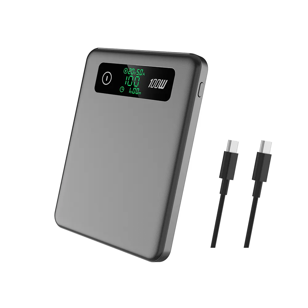 CE RoHS FCC UL Portable PD 100w powerbank banque d'alimentation pour ordinateur portable 20000mah banques d'alimentation