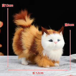 Juguete de Peluche de <span class=keywords><strong>Gato</strong></span> Realista en Oferta, Peluches, Juguetes de Peluche Suaves y Lindos, Pequeño Animal de Peluche, Juguete de <span class=keywords><strong>Gato</strong></span> - Product Image 5