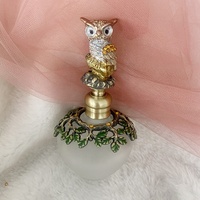 Botol Parfum Logam Owl 40ml Berpatent, Botol Kaca Kosong untuk Minyak Atsiri/Attar, Botol Isi Ulang, Dekorasi Rumah, Outlet Pabrik # 81150