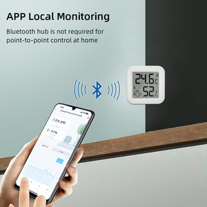 Smart Home Temperature Humidity Sensor TFT Display Wi-Fi Connected For Bedroom Living Room Basement Wine Cellar - Product Image 5
