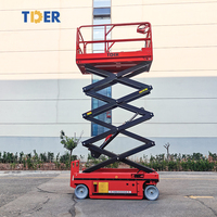 TDER makaslı kaldırma 6m 8m 10m 14m elektrikli makaslı kaldırma tablası kendinden tahrikli hidrolik Platform fiyat atölye için