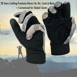 Usine anti-dérapant Gel Pad respirant RPET matériel gants de cyclisme pour VTT route sport OEM Service pour les cavaliers - Product Image 4