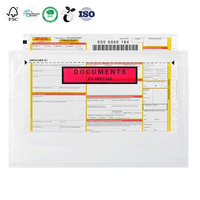 Document en gros, enveloppe fermée, adhésif transparent, plastique étanche, expédition Express, liste d'emballage, pochette