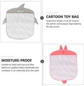 Panier de rangement pliable en filet à séchage rapide pour jouets de bain, à suspendre, pour enfants et tout-petits - Product Image 5
