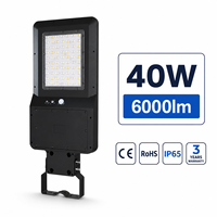Lámpara Solar de 40W y 6000lm de Ultra Brillo con Control Remoto para Calle, Jardín, Proyectos, Fácil Instalación, Todo en Uno para Exteriores