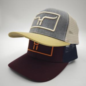 Gorra Richardson 112 de malla lisa con cierre a presión, de poliéster/algodón, deportiva, moderna, con logo bordado, estilo hip hop, lisa, tipo trucker, de alto rendimiento. - Product Image 2