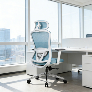 Chaise de direction en maille, chaise de bureau ergonomique en maille, chaise de bureau pivotante en métal et aluminium - Product Image 4