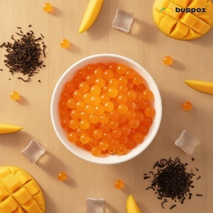 Wholesale Mango Popping Boba Juicy Bursting Fruit Pearls For Bubble Tea Milk Tea Dessert - Product Image 5