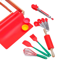 Neuerscheinung 16-teiliges Kinder-Backwerkzeug-Set Konditorei-Zubehör Backzubehör Tortendekorations-Set als Weihnachtsgeschenk