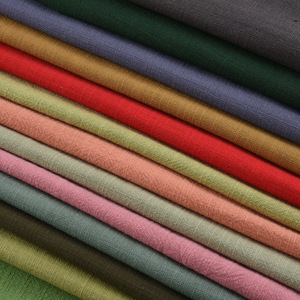 Canvas Fabric 100% Cotton Medium Weight Plain Dyed Slub <b>Brushed</b> <b>Sueded</b> Sofa Upholstery Material In Stock - Product Image 1