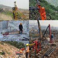 SK100 Portable DTH Rig Mine Dynamitage Foreuses Équipement Mini Perceuse