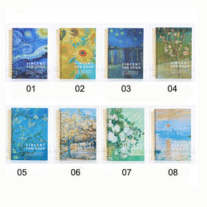 Cuaderno Xinyin <span class=keywords><strong>Van</strong></span> <span class=keywords><strong>Gogh</strong></span> <span class=keywords><strong>de</strong></span> tapa dura, cuaderno en espiral, diario <span class=keywords><strong>de</strong></span> arte, 300 páginas, cuadernos universitarios en espiral para el trabajo - Product Image 6