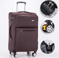 Valise trolley de 32 pouces en tissu Oxford, étanche, avec roulettes pivotantes, fermeture éclair, pour voyages d'affaires et étudiants