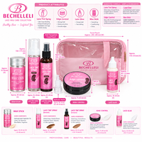 Mousse coiffante bio à tenue forte pour cheveux, colle et dissolvant pour perruques, bâton de cire, contrôle des bords, kit de soins capillaires pour usage domestique, marque privée OEM