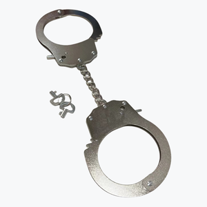 Jeux sexuels <span class=keywords><strong>police</strong></span> jeu de rôle menottes fournisseurs jouets sexuels métal noir véritable menottes pour femmes couples menottes bondage - Product Image 2