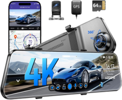 AZDOME PG17 MAX 4K 11,8 Zoll Touchscreen Dashboard Kamera GPS Wifi <span class=keywords><strong>DVR</strong></span> <span class=keywords><strong>Recorder</strong></span> Auto Dash Cam Videokamera Heck Auto Black Box - Product Image 2