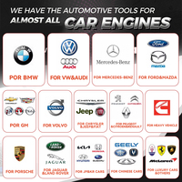 Juego de 9 Herramientas de Bloqueo de Distribución del Motor, para Árbol de Levas y Cigüeñal, para Peugeot Citroën 1.6 1.8 2.0 2.3