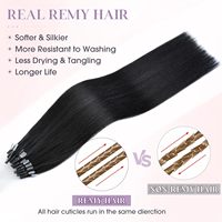 Extensions de cheveux humains Remy naturels Elailite K Tip U Tip à kératine, fusion à chaud, pré-collées, trame simple, permanent, toutes couleurs, teintables