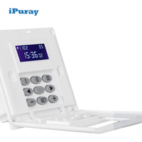 Temporizador Digital 220V 16 Programas 2000W Interruptor de Tiempo Programable Inteligente con Cable Neutro para Luz Ventilador Escuela Hospital
