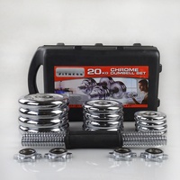ONESTARSPORTS Ensemble d'haltères et de barres multifonctionnel avec revêtement électrolytique et vernis au four, 15kg, 20kg, 30kg, 50kg