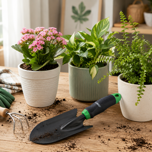 Herramienta de Jardinería de Acero para Plantar, Cavar y Trasplantar, con Mango de Agarre Suave - Product Image 2