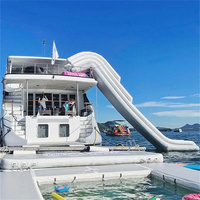 Plataforma hinchable para yate, carpa flotante para Isla, piscina marina, Isla hinchable