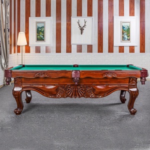 Usine Superpower Classique ardoise sculptée en bois massif 7 pieds, 8ft 9ft maison jeu jouer style ancien billard table de billard avec vente en gros - Product Image 5