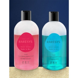 Raresys douche bain combo Oud Musk bain moussant liquide <span class=keywords><strong>parfum</strong></span>é acide hyaluronique pour bain amusant et soins du corps fonctionne Shower Shake - Product Image 1